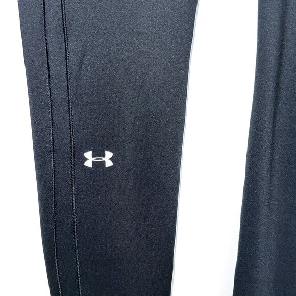 Under Armour Logo Spellout Black Leggings Size Small - Picture 2 of 9